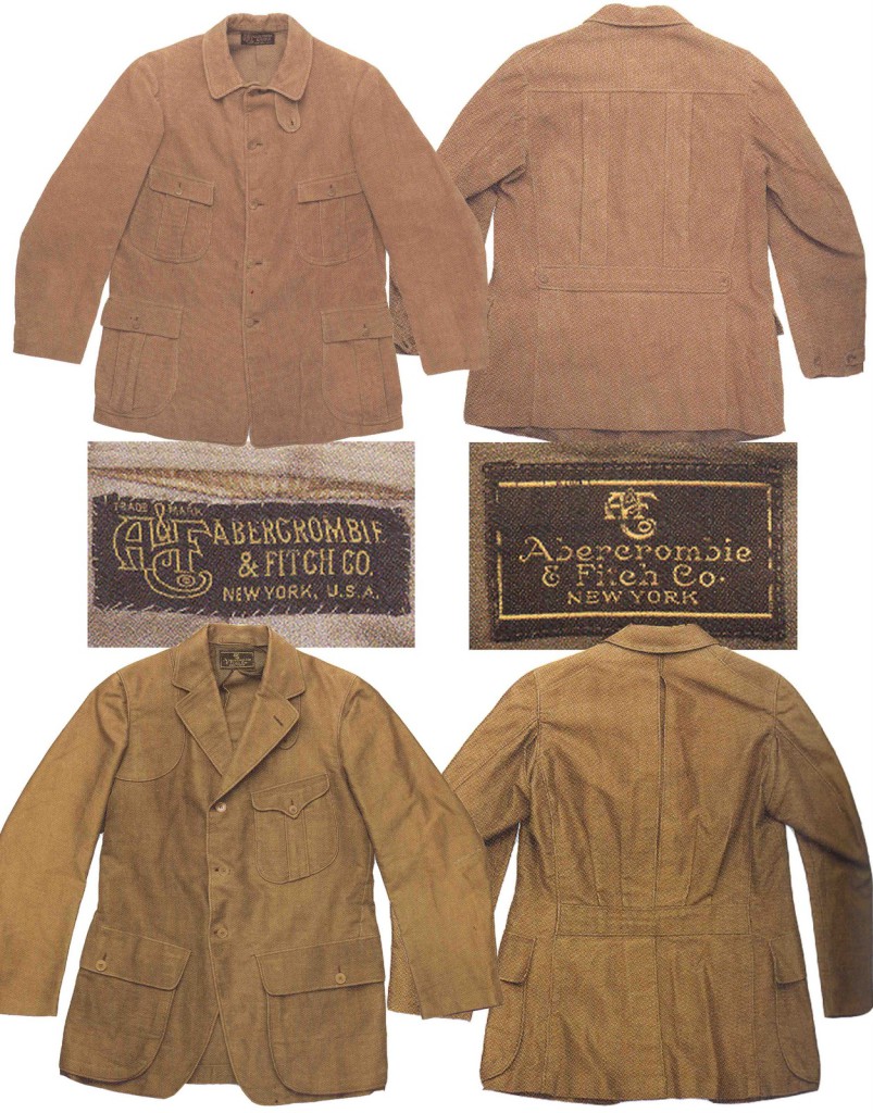 Abercrobie and Fitch Hunting Jackets 1900-1911